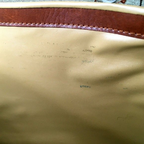 Mr Roberts RARE Vtg Brown Faux Leather Briefcase - Picture 11 of 12